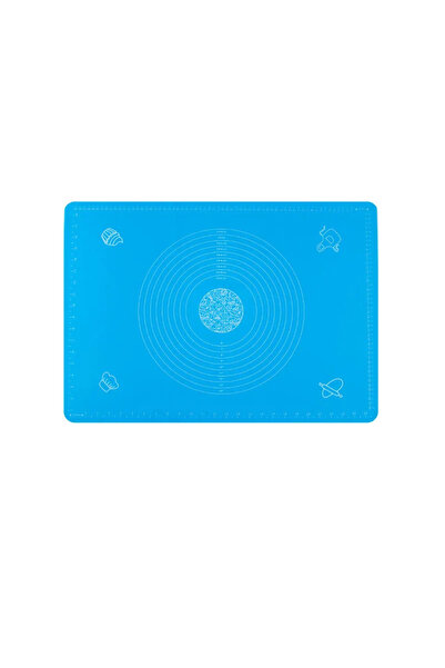 Choice حصيرة سيليكون زرقاء مقاس 40×50 سم، قطعة واحدة، حصيرة سيليكون للخبز، مناسبة لخبز العجين، غير لاصقة، وسادات فرد العجين.