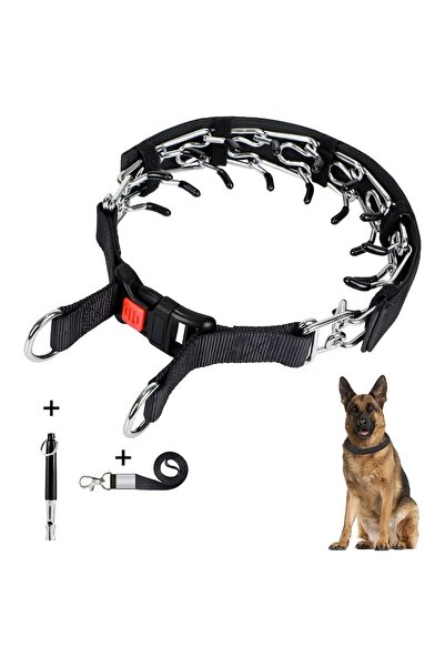 Choice XL 4.0MMX60CM Black Choke Collar for Dogs, Reflective Covered Dog Spike Pinch Collar, Adjustable Dog