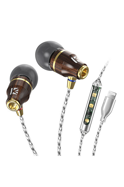 Choice ميكروفون بلاك لايتنينج KBEAR KW1 سلكي بلون الكمثرى، سماعات أذن داخلية ...