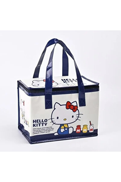 JOY TOP حقيبة غداء قابلة للطي معزولة حرارياً بتصميم هيلو كيتي، سعة كبيرة، مقا...