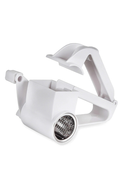 Choice WHITE LMETJMA Rotary Cheese Grater Manual Handheld Cheese Grater with ...