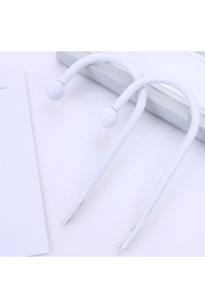 Choice 5 خطافات جدارية جديدة على شكل حرف U برأس دائري، مصنوعة من الحديد بتصميم كلاسيكي، قطعتان، ملحقات ستائر لغرف النوم والمطابخ والحمامات.