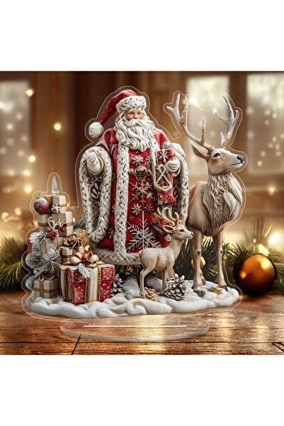 Choice ykl-sdllxllwh-001 بابا نويل بوهيمي مع غزال الرنة، مجسم أكريليك للعرض ع...