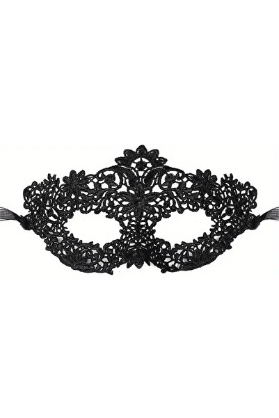 Choice قناع رجالي قطعة واحدة، طقم قناع تنكري أنيق من الدانتيل الأسود للأزواج ...