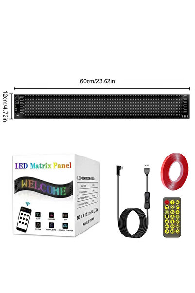 Choice 16x96 LEDs 12x60CM LED DIY Matrix Pixel Panel Led Display Truck Eye Ca...