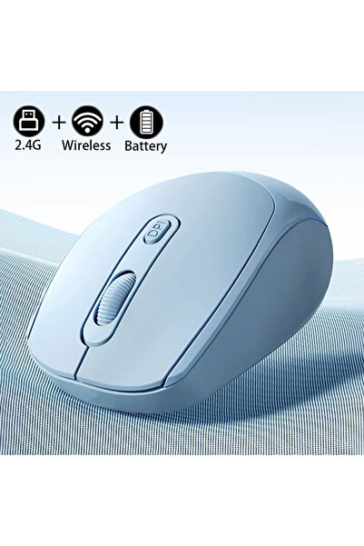 Choice Blue Dual Mode Wireless Mouse Bluetooth-Compatible 2.4G Wireless Mouse...