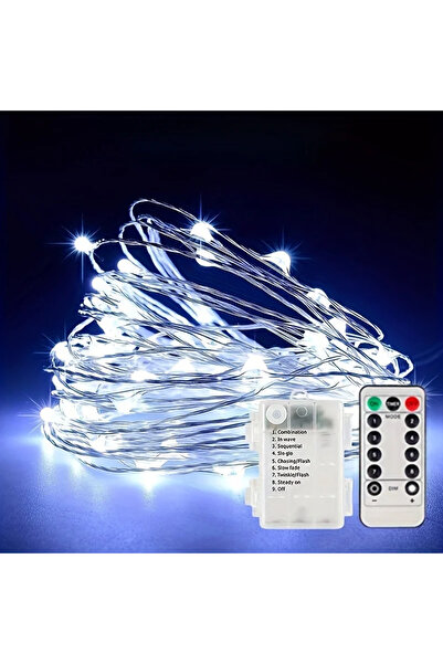 Choice سلسلة أضواء خرافية بيضاء بـ 300 مصباح LED، بطول 30 مترًا، مع جهاز تحكم...