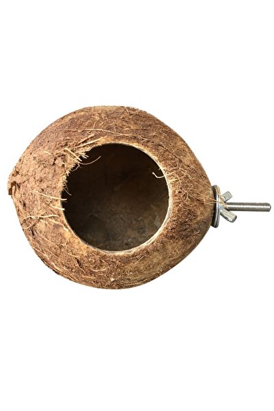 Choice A 1PC Pet Bird Coconut Shell Nest Parrot Natural Perch Small Animals Comfortable Parrot Coconut She.