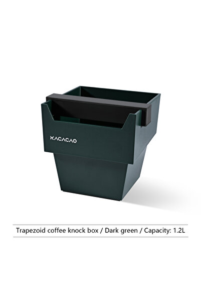 Choice1 صندوق أدوات باريستا كلاسيكي من كاكاو، مصنوع من مادة ABS، لون أسود، مح...