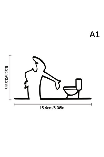 Choice ملصق سيارة La Linea Minilist A1 قطعة واحدة، تصميم شخصية كرتونية، مناسب...