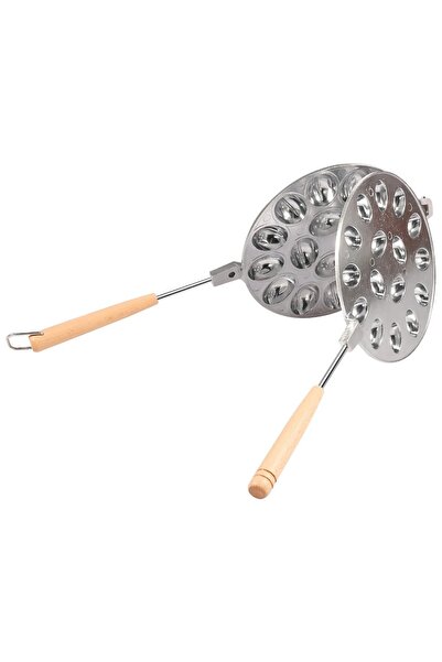 Choice قالب كعك فضي غير لاصق بـ 16 فتحة، قالب كعك الجوز متعدد الاستخدامات للم...