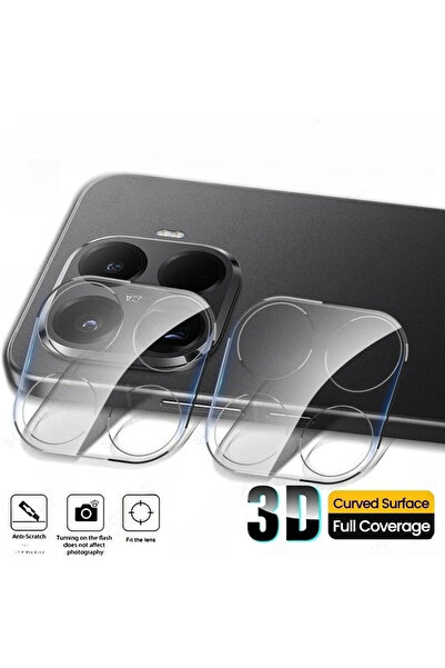 Choice واقي كاميرا منحني ثلاثي الأبعاد شفاف من الزجاج المقوى، قطعتان، لهاتف ش...