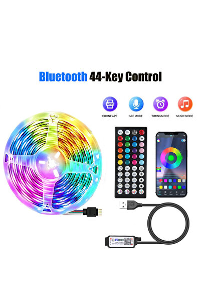 Choice شريط إضاءة LED بطول 1 متر غير مقاوم للماء، مزود بتقنية بلوتوث 44K-2 وم...