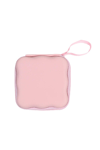 Choice حقيبة تخزين صغيرة محمولة وردية اللون لكابل بيانات السفر، خفيفة الوزن، ...