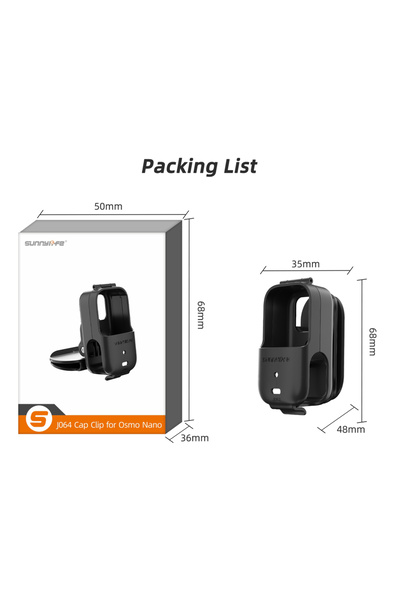 Choice مشبك قبعة لحامل كاميرا DJI Osmo Nano، سهل التركيب، بزاوية قابلة للتعدي...