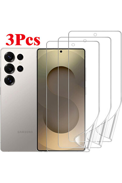 Choice3 3 قطع من فيلم هيدروجيل لهاتف جالاكسي إس 25 إيدج، 3 قطع من فيلم جل كام...