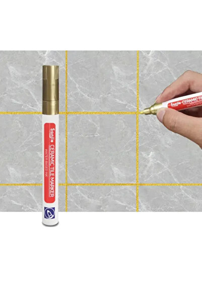 Choice 3PCS Gold 1/3 Pcs Waterproof White Marker Pen Wall Seam Repair Tiles G...