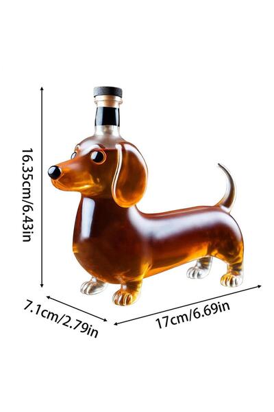 Choice Clear Empty Whiskey Bottle Dachshund Dog Shaped Decanter Empty Liquor Bottle Bar Birthday Party Wine