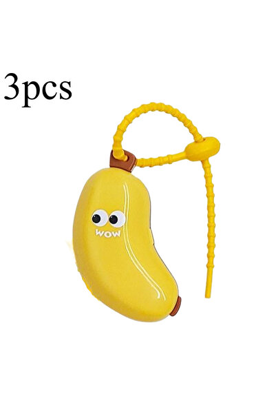 Choice حامل فرشاة أسنان محمول أصفر اللون مكون من 3 قطع، غطاء واقٍ لفرشاة الأس...