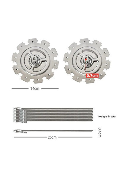 Choice 1 Set 25cm Oven Stainless Steel Steel Kebab Oven Needle Cage Griller N...