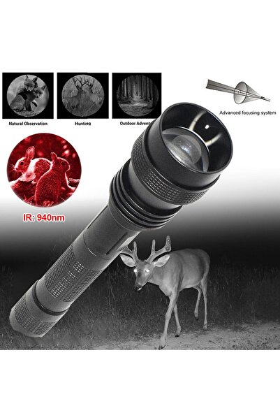 Choice مصباح يدوي يعمل بالأشعة تحت الحمراء بتردد 940 نانومتر، بدون بطارية، بتردد 850 نانومتر/940 نانومتر، مناسب للصيد والرؤية الليلية والتكتيكات.
