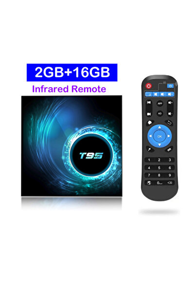 Choice UK Plug 2G 16G ATV T95 Smart TV Box Android 14 8GB 128GB Bluetooth 5.4 Google Assistant Allwinner H3