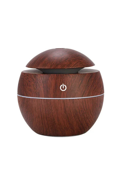 Choice موزع الزيوت العطرية الصغير ذو اللونين، بتصميم خشبي أنيق، يعمل بالموجات فوق الصوتية، مزود بمنفذ USB، محمول للاستخدام على سطح المكتب، لترطيب الهواء وعلاج الروائح العطرية.