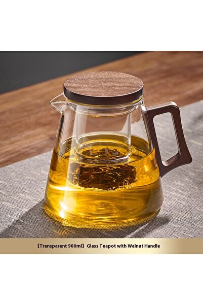 Choice Transparent 900ml Gianxi Teapot Tea Separation High Borosilicate Glass...