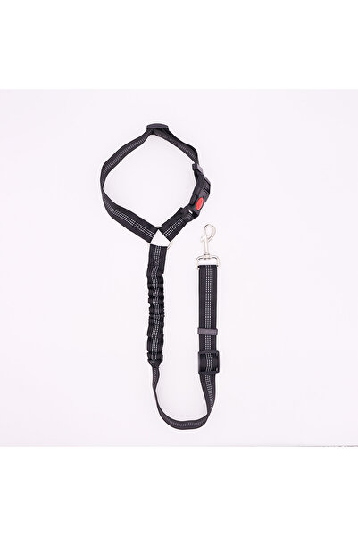 Choice حزام أمان أسود عاكس للكلاب الأليفة، طوق جرو، ملحقات السيارة والسفر وال...