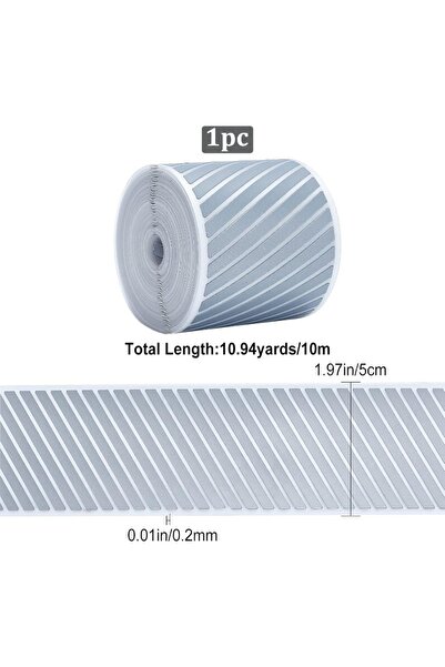 Choice AECH06-07917 كيس واحد، شريط عاكس فضي 2 بوصة × 33 قدم، قابل للكي الحرار...