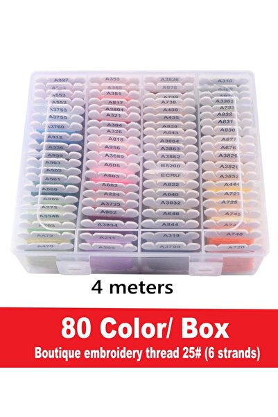 Choice 6 Strands 80 Color 4m thread 120Colors 80Colors Embroidery Thread Yarn...