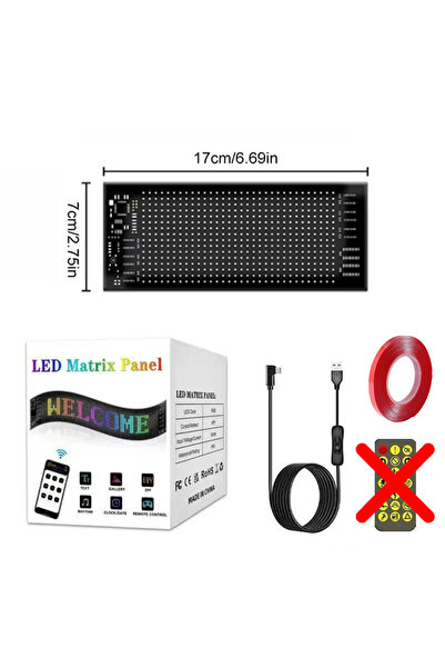 Choice لوحة عرض LED مصفوفة بكسل 16x32 LED، يمكنك تركيبها بنفسك، قطعة واحدة أو قطعتين، مناسبة لسيارات الشاحنات، مزودة بتطبيق بلوتوث للرسوم المتحركة.