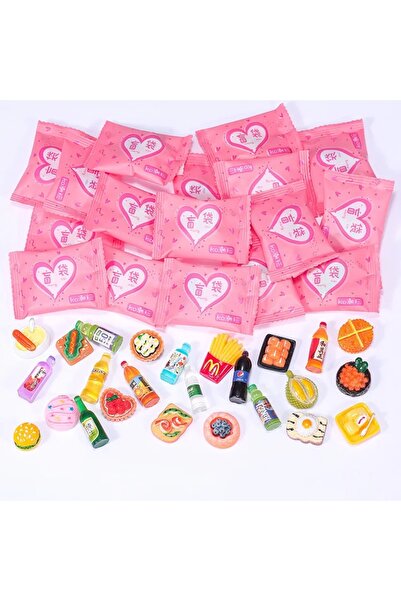 Choice ٢٠ قطعة عشوائية / حقيبة بتصميم عشوائي، لعبة طعام مصغرة، نموذج مصغر، مح...