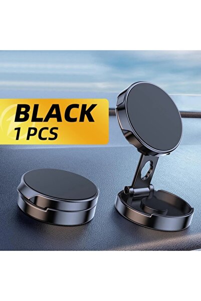 Choice Black Round Folding Magnetic Car Holder 360 Degree Rotatable Mobile Ph...