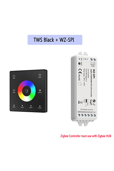 Choice وحدة تحكم LED من نوع WZSPI TWS B بجهد 5-24 فولت من نوع Tuya Zigbee SPI...