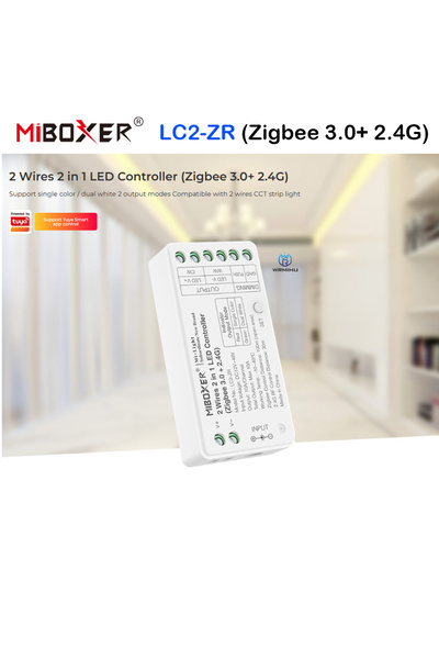Choice وحدة تحكم شريط LED أحادي اللون LC2-ZR-Zigbee3.0 Miboxer LC2-RF/ZR بسلك...
