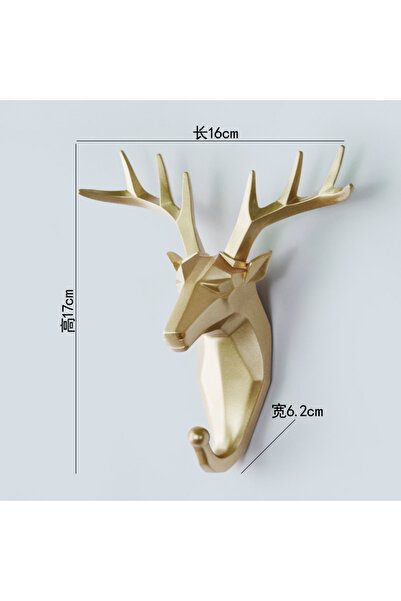 Choice حامل مفاتيح مزخرف على شكل رأس حيوان مصنوع من الراتنج، على شكل غزال أو ...