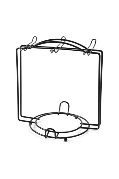 Choice رف عرض أكواب الشاي والصحون باللون الأسود، منظم تخزين عصري مع خطاف، حام...