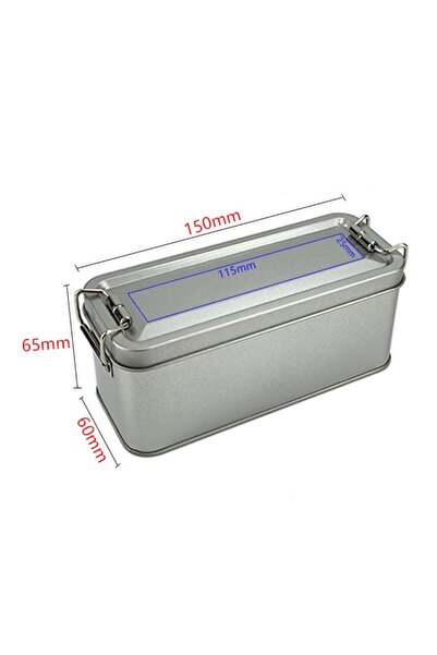 Choice علبة معدنية مستطيلة فضية عالية الجودة مع غطاء، علبة تخزين، علبة تغليف ...