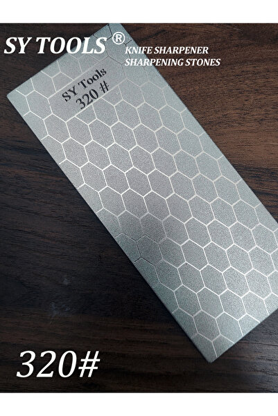 Choice9 150x62mm 320 Grit Sy Tools Electroplated Diamond Sharpening Stone with Honeycomb Pattern – Non-Slip