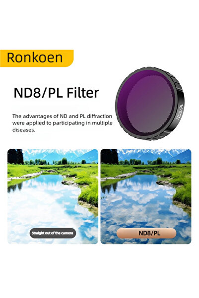Choice فلتر ND8PL من رونكوين، فلتر ND CPL لكاميرا الحركة DJI OSMO Action4/5Pr...