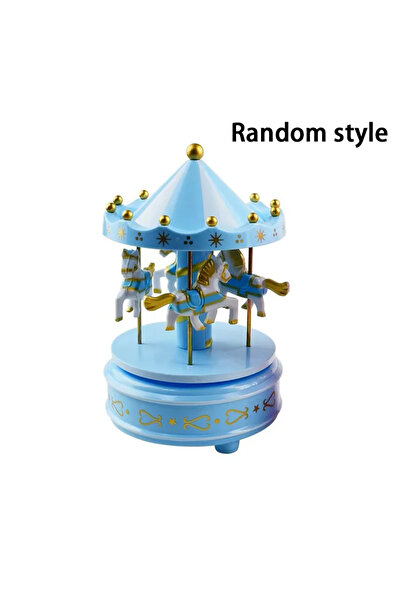 Choice صندوق موسيقي دوار أزرق، صندوق موسيقي للأطفال، ألعاب إبداعية، زينة للكي...