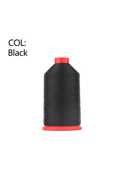 Choice خيط نايلون أسود عالي المتانة TEX45، طوله 4500 ياردة، مناسب للجلود والق...