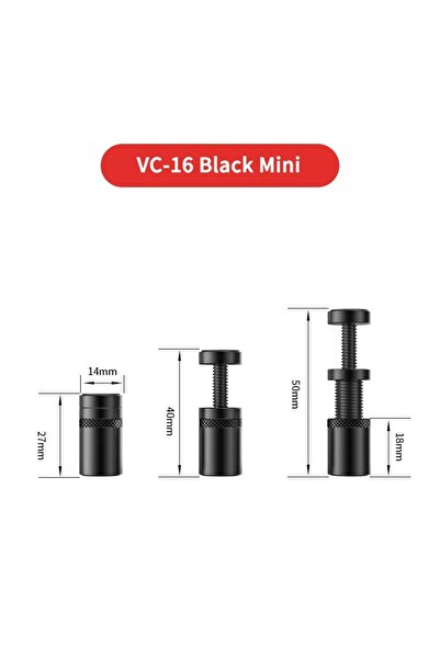 Choice4 علبة كمبيوتر صغيرة سوداء VC-16 من TEUCER، حامل بطاقة رسومات من الألوم...