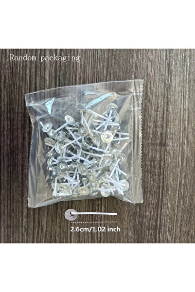 Choice 100 قطعة من فتائل الشموع الوظيفية عديمة الدخان بطول 2.6 سم - فتائل كبي...