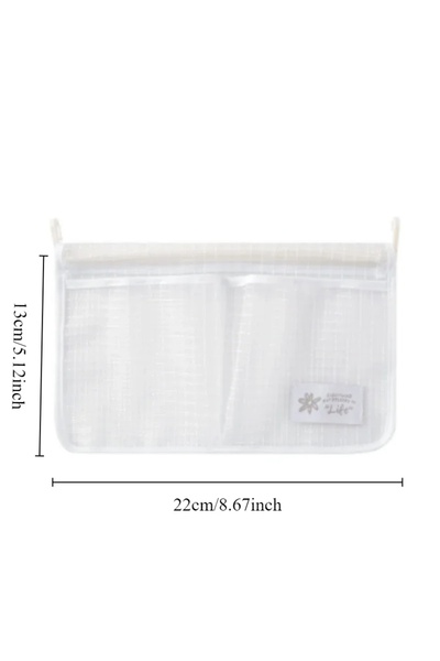 Choice منظم باب الثلاجة، قطعة واحدة باللون الأبيض، حقيبة شبكية معلقة للثلاجة ...