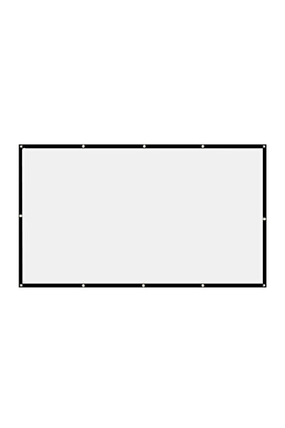 ALLOYSEED 150 inch Portable Projector Screen Simple Curtain Anti-Light 60/70/80/100/120 Inches Projection Scre