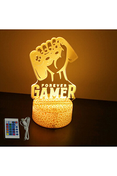 Choice Cr16-Gaming 11 NEON GAMER 3D Lamp LED Night Light Gaming Setup RGB Chi...