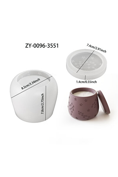Choice قالب سيليكون على شكل كأس شمعة للعلاج العطري بتصميم كوكبة، ZY-0096-3551، وعاء زهور مزخرف بتصميم كوكبة، اصنعه بنفسك