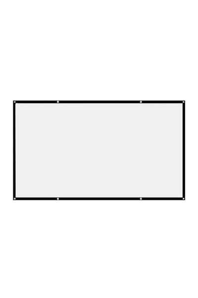 ALLOYSEED 120 inch Portable Projector Screen Simple Curtain Anti-Light 60/70/80/100/120 Inches Projection Scre